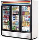 3 Glass Doors Static cooling Reach-In Refrigerator